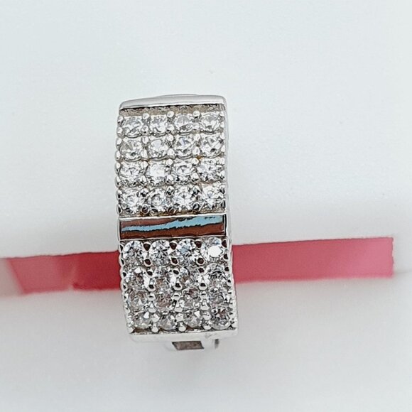 "925 Sterling Silver Cubic Zirconia Earrings, U19254658 - Picture 7 of 11